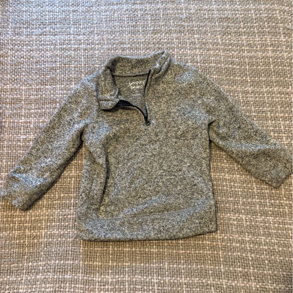 Jumping Beans Gray Cowl Neck Sweater with Classic Knit